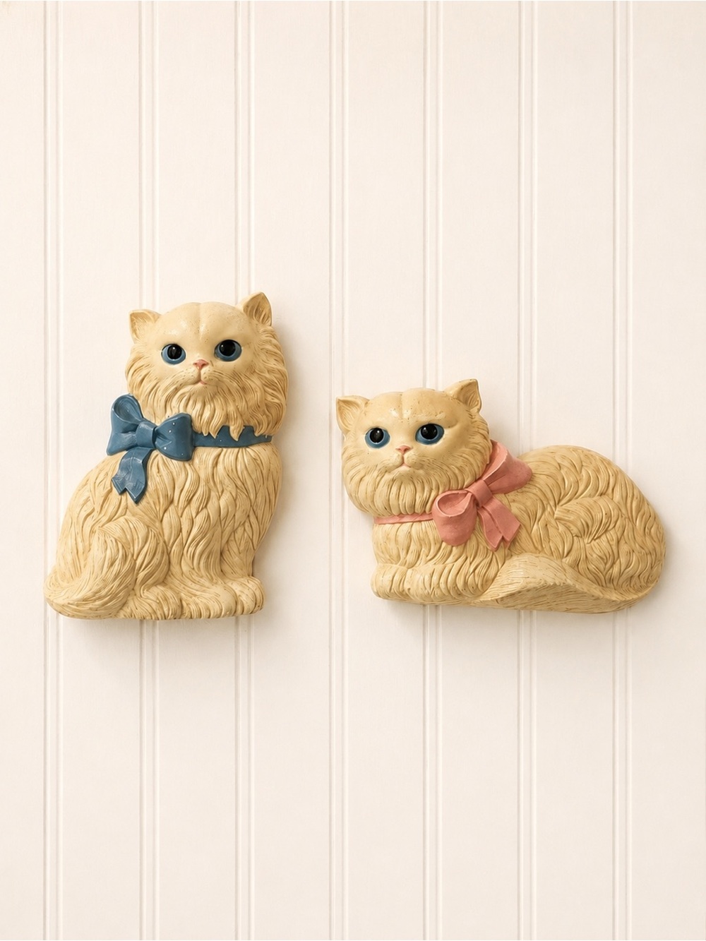 Vintage HMCO Kitten Wall Hangings